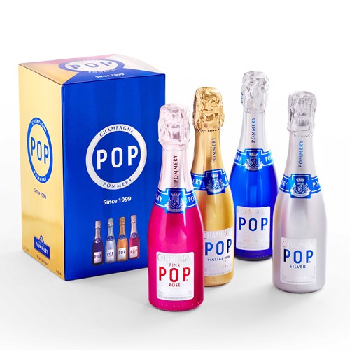 Pommery POP 4 Couleurs Champagne 4x20cl - Top Choice